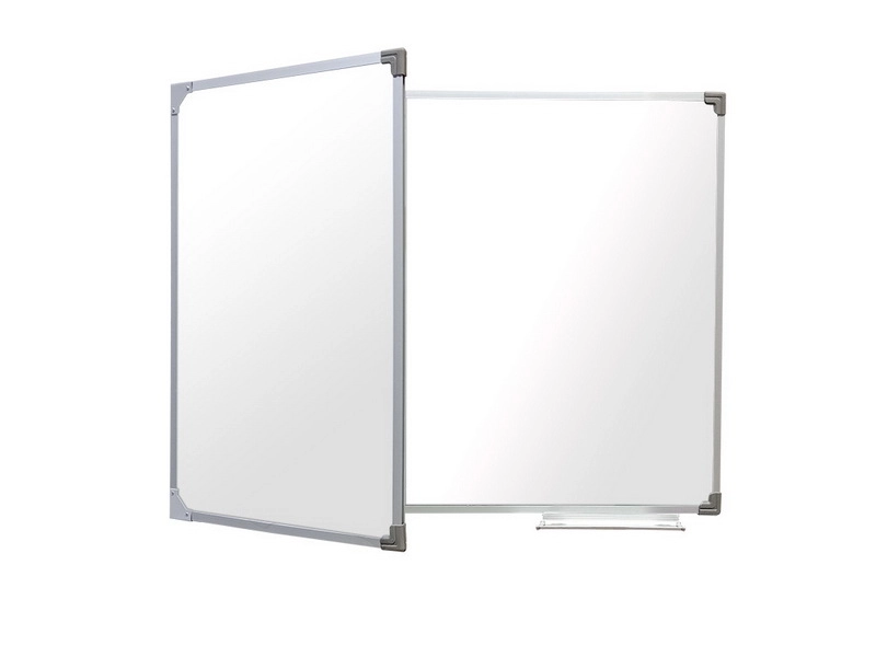Двухэлементная маркерная доска 100 х 225 см — алюминиевый профиль