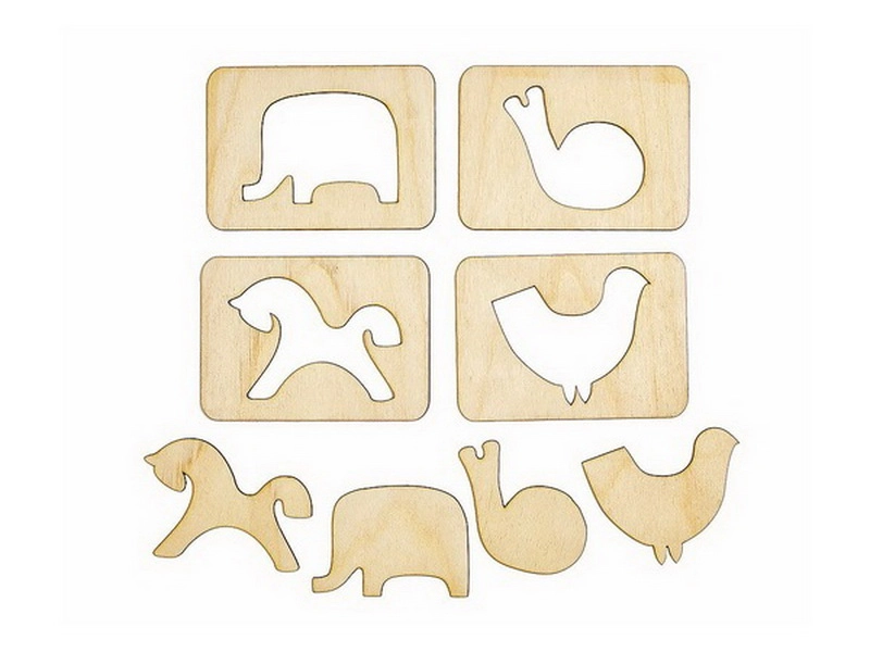 Трафареты "Живой мир" 10×14,5 см