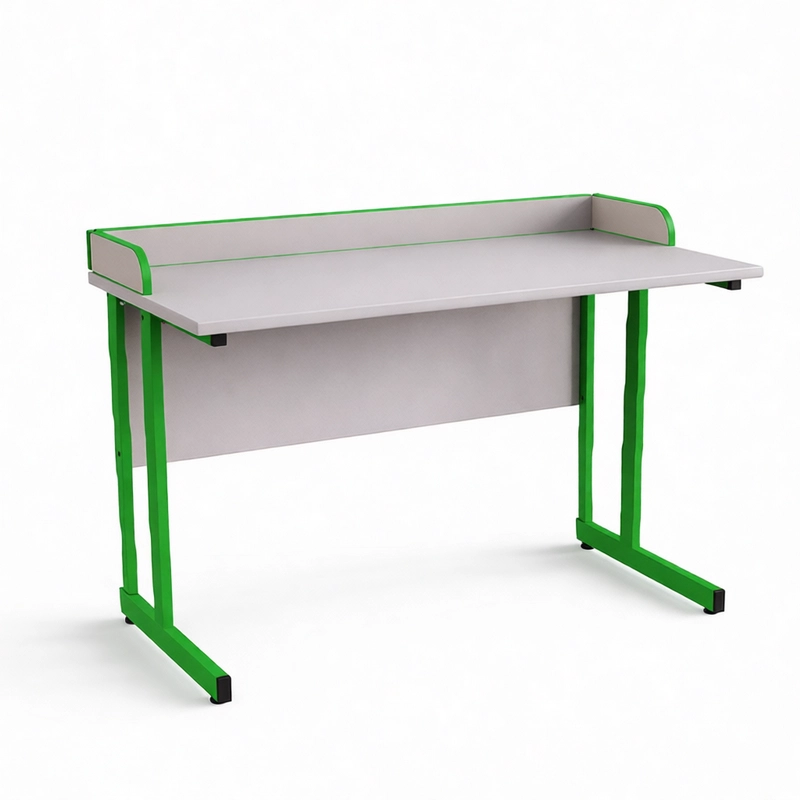 Ученический стол на прямой трубе 1200×600×760 мм