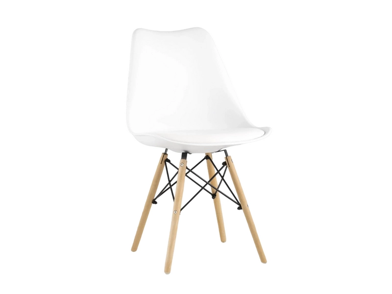 Белый стул Freames, буковая основа