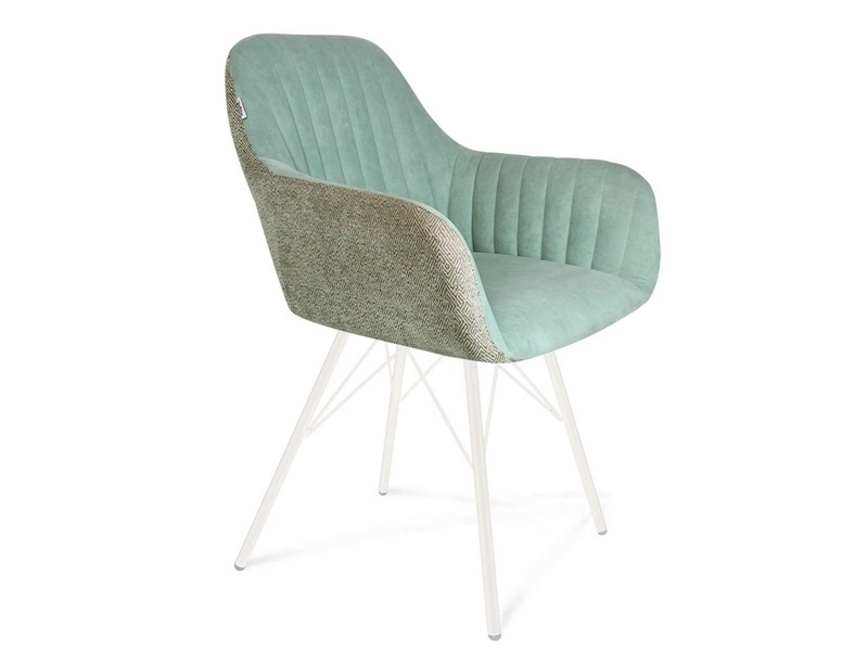 Вечерняя заря — дизайнерский стул, белый муар