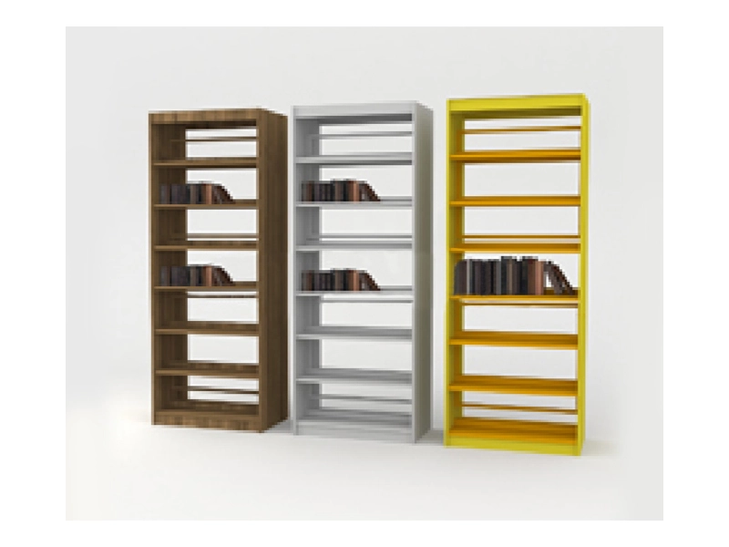 Двухсторонний стеллаж приставной, 7 полок с рамой 25×25 мм