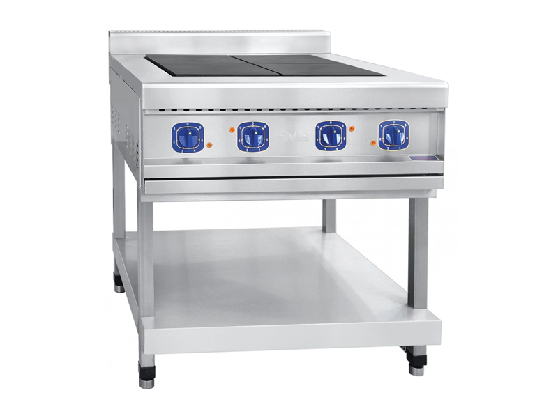 Плита профессиональная на подставке 4-х конфорочная, нерж.