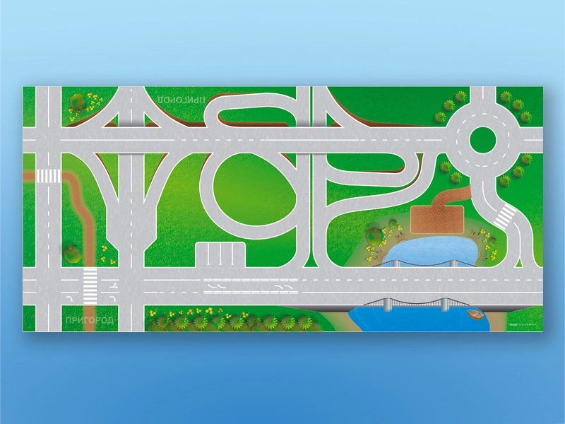 Азбука дорог — обучающая игра для школы с магнитами