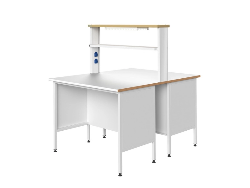 Физический островной лабораторный стол 1200×1500, выс.1520 мм