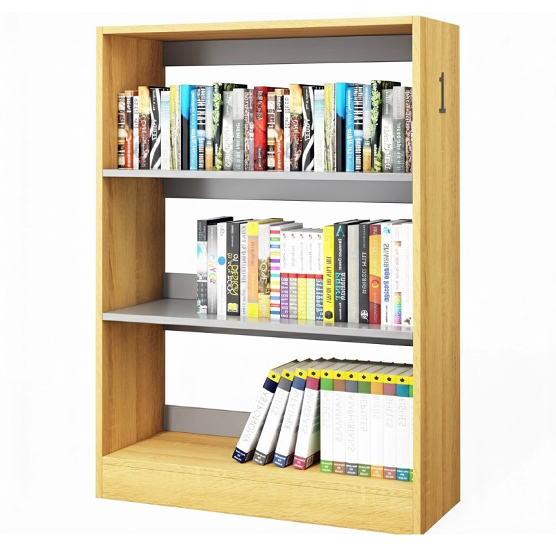 Стеллаж, 1000х400х1400 мм (серый/дуб сонома)