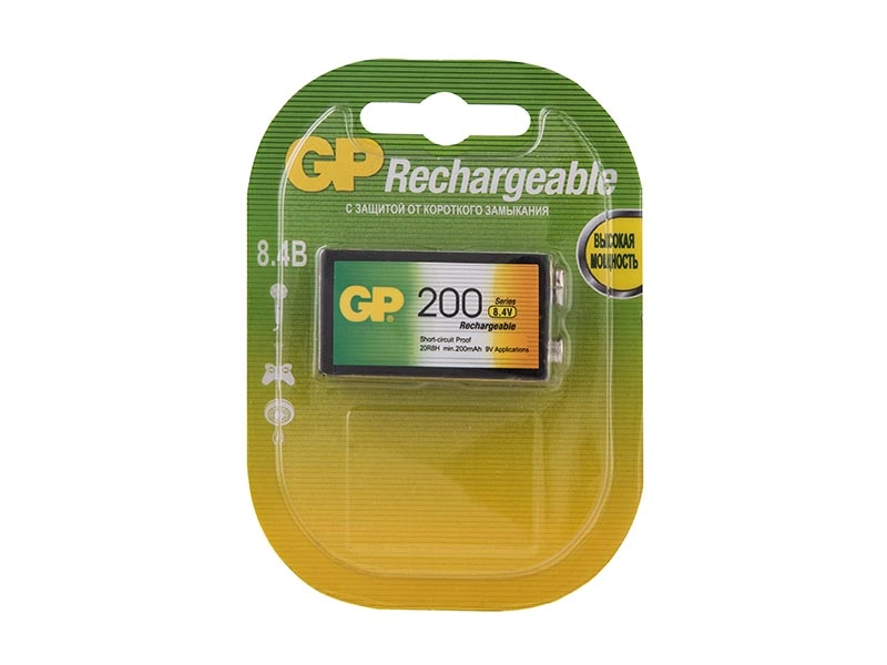 GP «Крона» Ni-MH 9V аккумулятор, перезаряжаемый