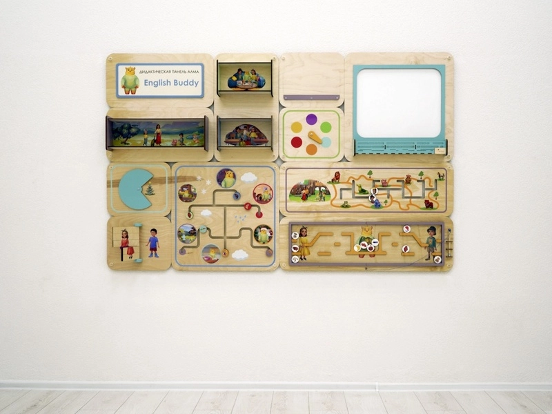 Настенная панель English Buddy — 4 интерактивных модуля