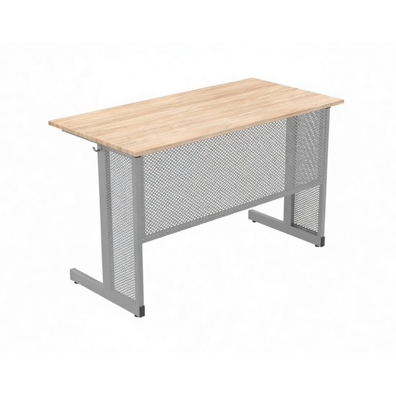 Стол ученический (зашивка и экран из перфорированного металла)