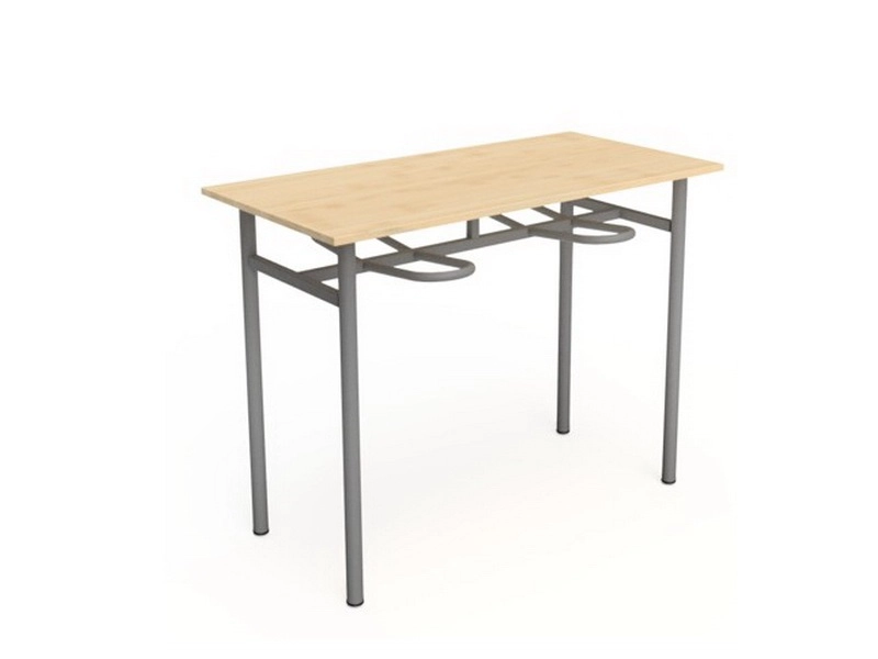 Обеденный стол 4-местный с держателем табуретов 1200×600