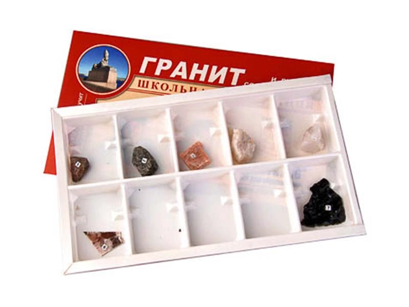 Коллекция образцов: гранит с минералами