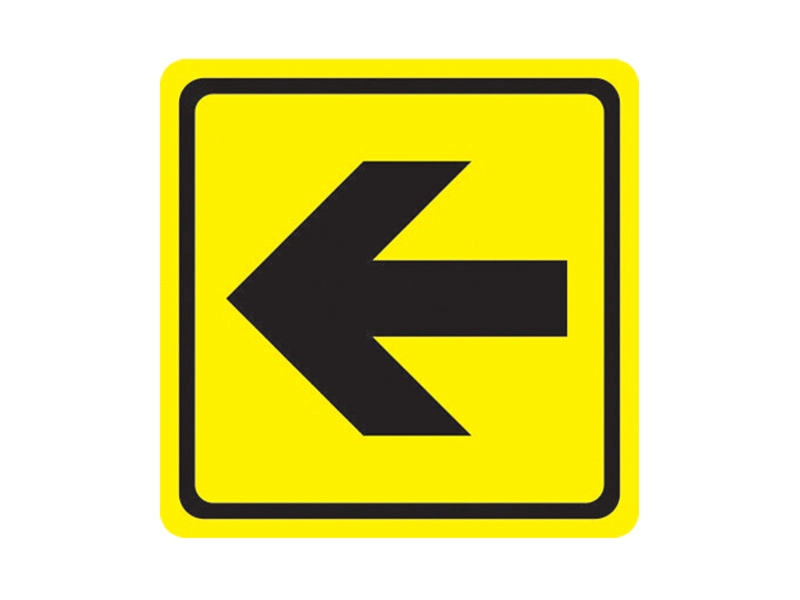 Информационный знак Направление движения, поворот