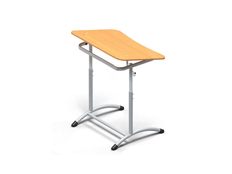 Одноместный школьный стол с наклоняемой столешницей