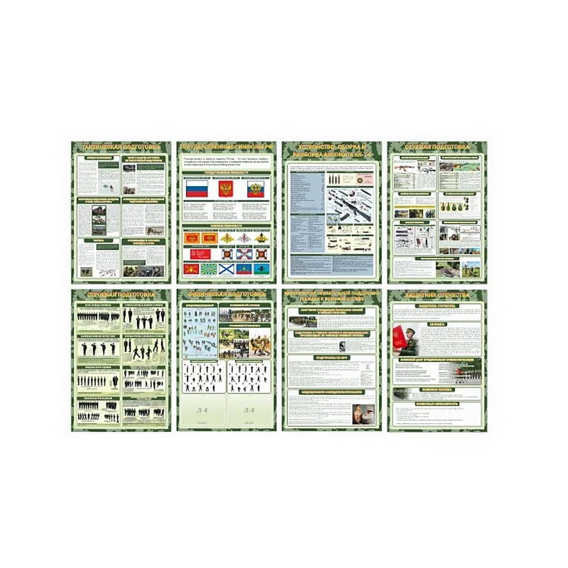 Комплект стендов "Военная подготовка"