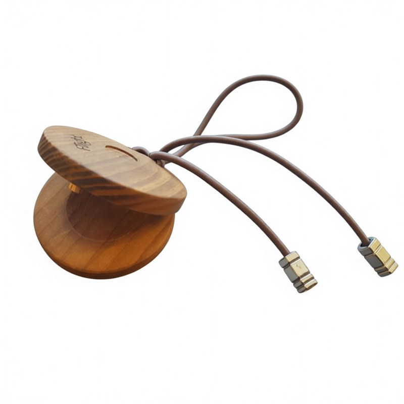 Деревянные кастаньеты с регулируемой резинкой