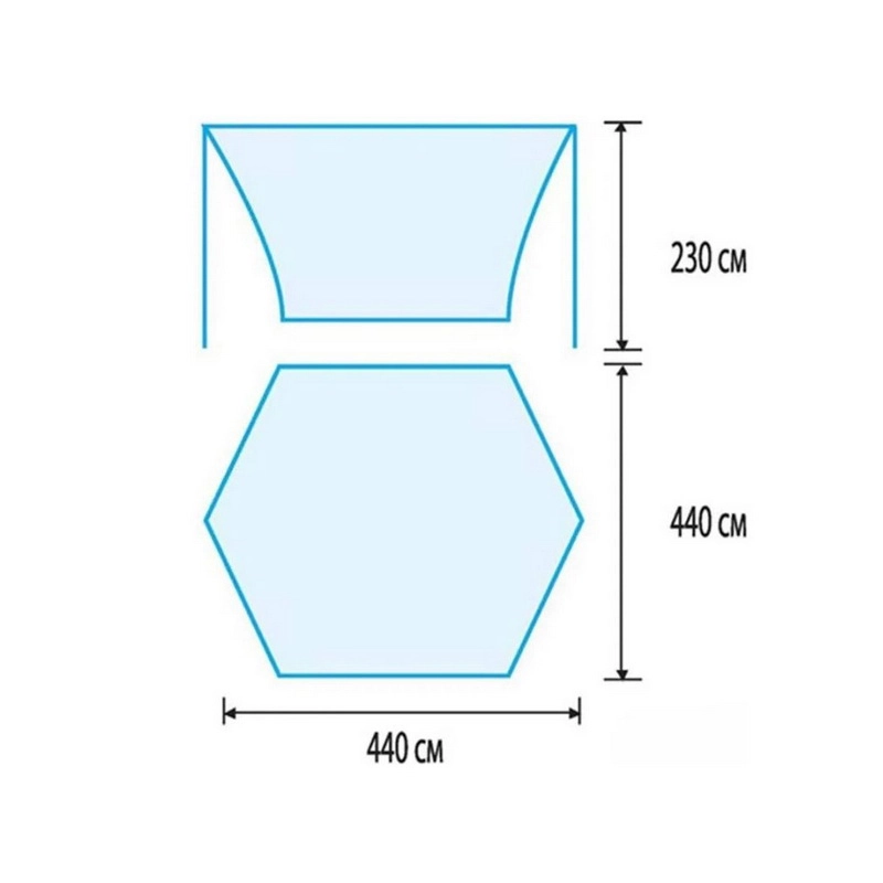 Палатка-тент синяя