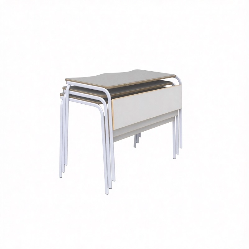 Парта двухместная стопируемая, с экраном