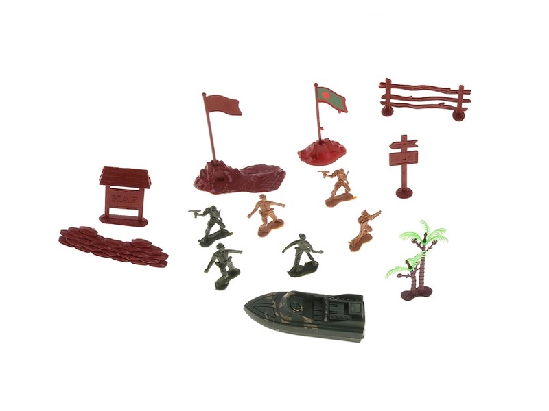 Игровой комплект солдатиков, 14 фигур