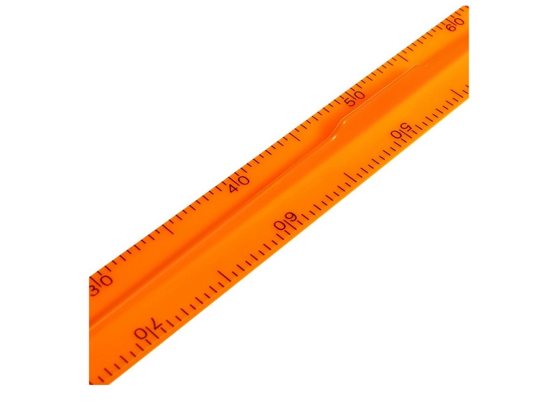 Линейка на держателе для доски, 1 м, оранжевый