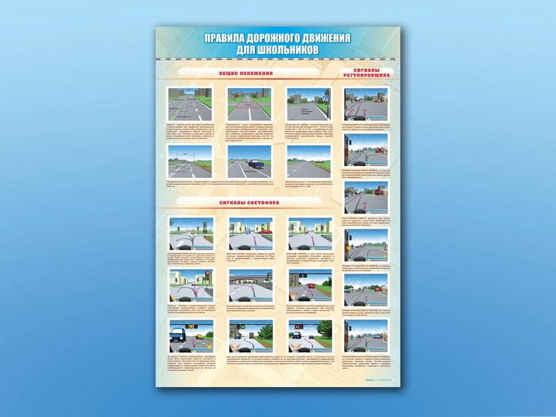 Набор информационных панелей ПДД — 5 элементов