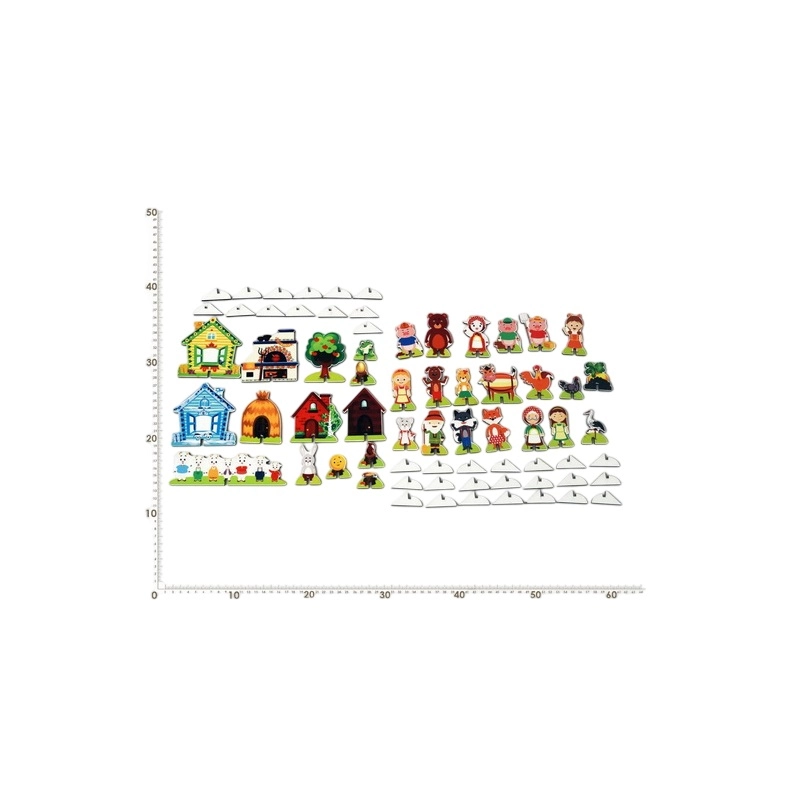 Плоскостные фигурки на подставках «Сказки» 10–15 см