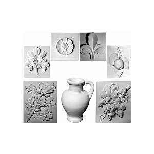 Комплект моделей для натюрморта (гипс, не окрашены)