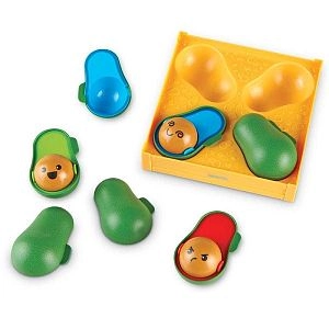 Развивающая игрушка Эмоции с авокадо (9 элементов)