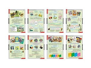 Наглядные таблицы по литературе для 2 класса — 16 плакатов 68×98
