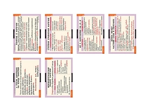 Тематические таблицы «Наречие», 6 плакатов 68×98 см