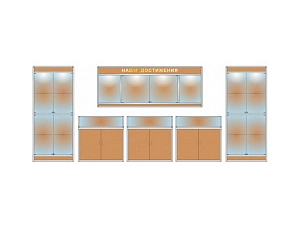 Комплект музейных витрин