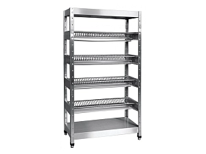 Стеллаж-сушка ССТ-4-2 на 140 тарелок, нерж.ст.