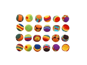 24 мягких набивных шарика в мешочке