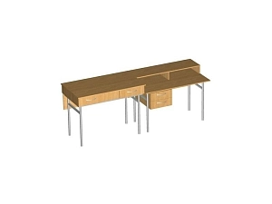 Учебный демонстрационный стол с металлокаркасом