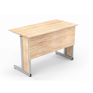 Стол ученический прямоугольная труба (зашивка и экран из ДСП)