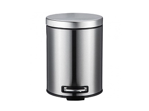 Ведро мусорное нержавеющее 8 л с доводчиком