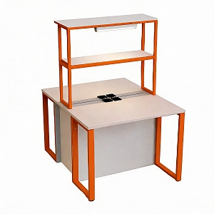 Стол рабочий островной для кабинета физики/биологии (с розетками)