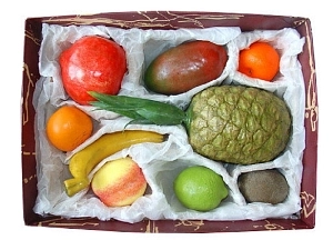 Муляжи экзотических фруктов — набор из 9 фигур