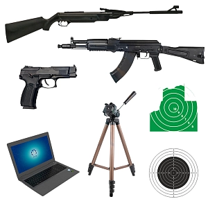 Тренажер «КАЛИБР-СТ» с поддержкой до 8 единиц оружия