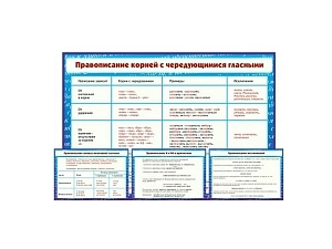 Набор демонстрационных плакатов "Русский язык", 19 шт. — 10 класс