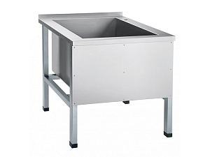 Котломойка односекционная нерж. сталь, 800×700×901 мм