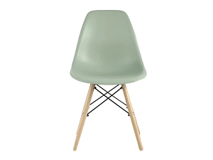 EAMES DSW серо-зеленый — на деревянных ножках