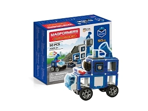 Магнитный конструктор MAGFORMERS Police Set, 50 элементов