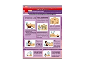 Информационная панель для демонстрации СЛР на манекене