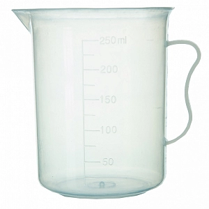 Стакан 250 мл с носиком и ручкой градуированный
