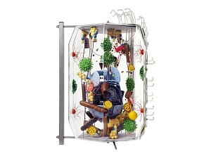 Стеклянная модель клетки 40000×