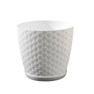 Набор кашпо 15×14 см, белые (3 шт.)