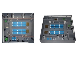 Модель встроенного убежища (разрез) 1/24 — ПРС-101р