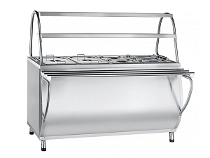 Патша — паровой мармит L1500 с гастроемкостями GN1/1