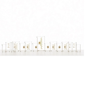 Комплект стаканов химических стеклянных (15 шт.)