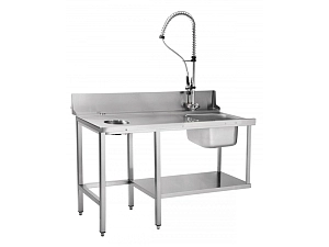 Стол предмоечный для купольной ПМ 151,2×70,2×108 см